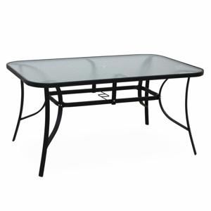 PASTER 0000194801 - Jedálenský stôl, tvrdené sklo, farba čierna