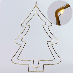 LED strom kov zlatý 30x42cm 203575 - Dekorácia