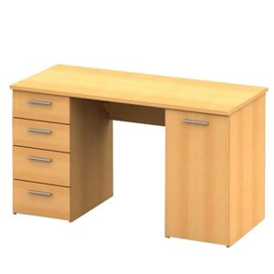 EUSTACH BK - písací stôl buk 4Z/1D