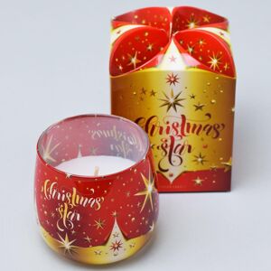 Christmas exclusiv star gold 100g 8cm 35117 - Sviečka voňavá v skle