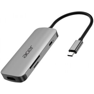Acer 7v1 USB-C 3.0 Hub 3-Port +1xHDMI +1xUSB-C +card reader HP.DSCAB.008 - USB-C rozbočovač