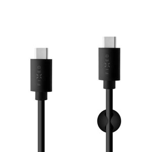 FIXED kábel USB-C to USB-C PD 1m čierny - Datový a nabíjací kábel USB-C 60W