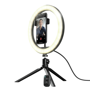 Trust Maku Ring Light Vlogging kit - statív so svetlom pre mobil