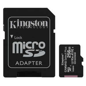 Kingston Canvas Select Plus MicroSDXC 256GB class 10 (r100MB,w85MB) SDCS2/256GB