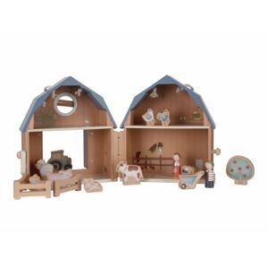LITTLE DUTCH Domček pre bábiky drevený prenosný Farma 7152LD