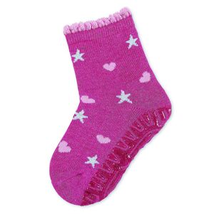 STERNTALER Ponožky protišmykové Srdiečka AIR magenta dievča veľ. 21/22 cm- 18-24 m 8132303-746-22