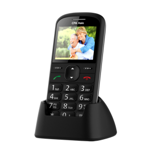 CPA HALO 21 Senior čierny TELMY1021BK - Mobilný telefón s nabíjacím stojanom