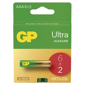 GP Ultra LR03 (AAA) 6+2ks B02118 - Batérie alkalické