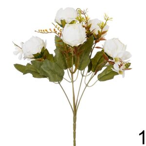 Kytica Ranunculus BIELA 30cm 1001326B - Umelé kvety