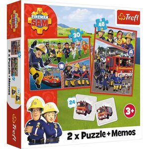 Trefl Puzzle 2v1 + pexeso - Tím požiarnika Sama / Prism A&D Fireman Sam 93334