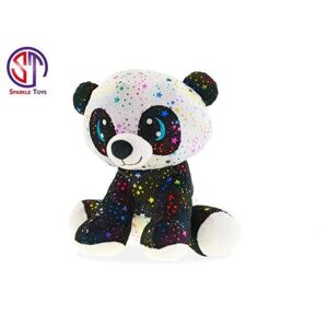 MIKRO -  Panda Star Sparkle plyšová 24cm sediaci 0m+ 93517 - Plysová hracka
