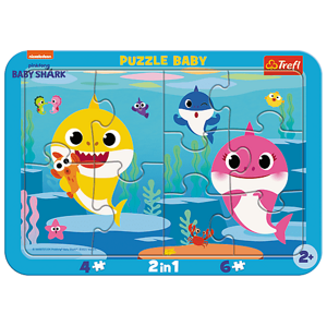 Trefl Trefl Baby puzzle s rámčekom - Baby Shark 80027