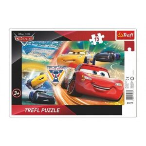 Trefl Trefl Puzzle doskové Cars / Boj o víťazstvo 33x23cm 15 dielikov 31277