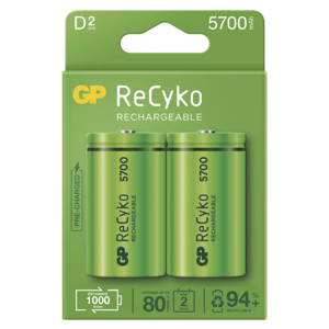GP ReCyko HR20 (D) 5700mAh 2ks B2145 - Nabíjacie batérie