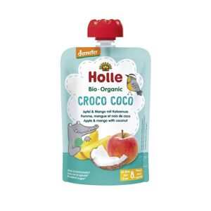 HOLLE Croco Coco Bio ovocné pyré jablko, mango, kokos, 100 g (8 m+) 150204