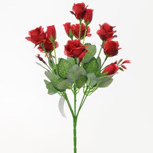 Kytica ruža X7 červená 31cm 1000786 - Umelé kvety