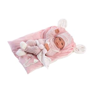 Llorens Llorens 73860 NEW BORN DIEVČATKO - realistická bábika bábätko s celovinylovým telom - 40cm MA4-73860