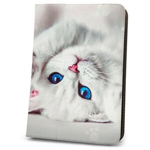 GreenGo Knižkové puzdro (Fashion) Cute Kitty univerzálne 9-10" LCSCKUN9 - Puzdro na tablet do 9-10"