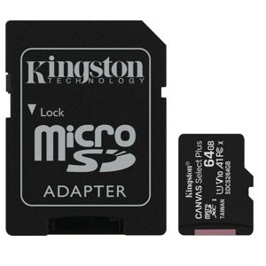 Kingston Canvas Select Plus MicroSDXC 64GB Class 10 (r100MB,w10MB) SDCS2/64GB