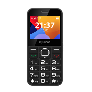 MyPhone HALO HALO 3 čierny TELMYSHALO3BK - Mobilný telefón Senior s nabíjacím stojanom