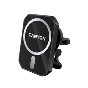 Canyon CM-15 držiak do auta s bezdrôtovou nabíjačkou pre iPhone 12/13 CNE-CCA15B01 - magnetický držiak do mriežky ventilátora