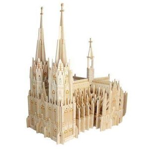 Woodcraft construction kit Drevené 3D puzzle katedrála svätého Petra P250 - 3D skladačka
