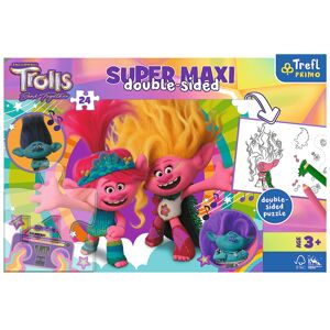 Trefl Trefl Puzzle Super Maxi 24 - Šťastný deň Trollov / Universal Trolls 3 (2023) FSC Mix 70% 41017