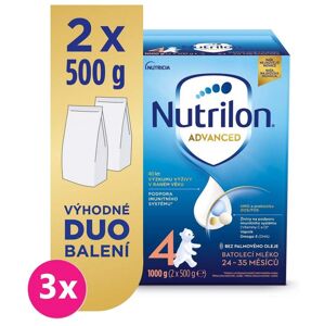 3x NUTRILON 4 Advanced batoľacie mlieko 1 kg, 24+ VP-F160512