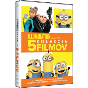 Mimoni 1.-2. + Ja zloduch 1.-3. (SK) (5DVD) U00736 - DVD kolekcia