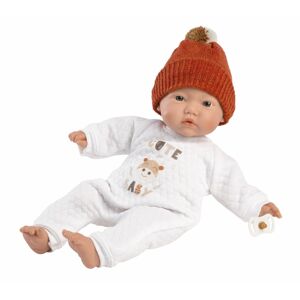 Llorens Llorens 63304 LITTLE BABY - realistická bábika bábätko s mäkkým látkovým telom - 32 cm MA4-63304