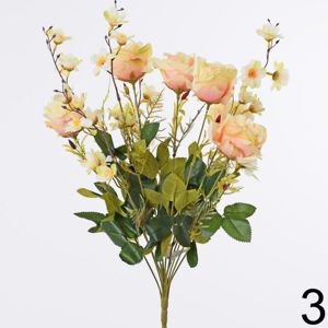 Kytica ruža marhuľová 46cm 1001368MAR - Umelé kvety