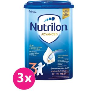 3x NUTRILON 3 Batoľacie mlieko 800 g, 12+ VP-F051391