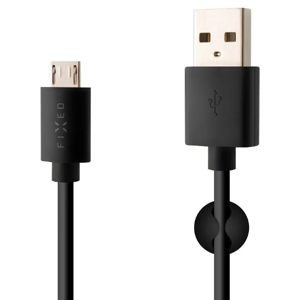 FIXED kábel micro USB 2m 2.4A čierny FIXD-UM2M-BK