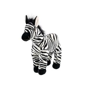 MIKRO -  Zebra plyšová 28cm stojací 0m+ 93770 - plyšová hračka