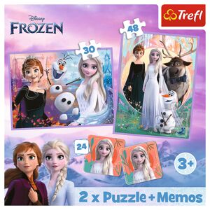 Trefl Trefl Puzzle 2v1 + pexeso - Princezné vo svojej zemi / Disney Frozen 2 93335