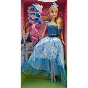 Wiky Bábika princezná s doplnkami 29cm - modrá 029277 - bábika