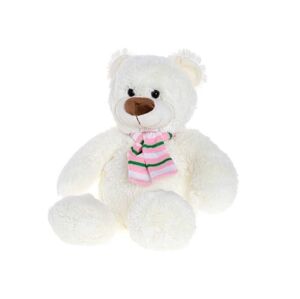 MIKRO -  Medveď plyšový 45cm so šálom 0m+ 93921 - plyšová hračka
