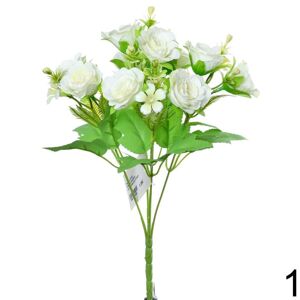 Kytica ruží BIELA 30cm 207653B - Umelé kvety