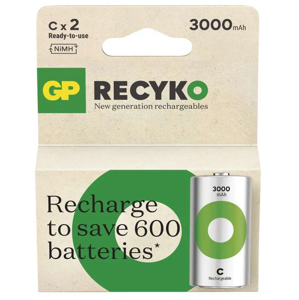 GP ReCyko R14 (C) 3000mAh 2ks B2533 - Nabíjacie batérie