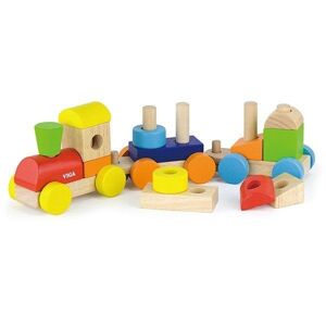 Viga Vláčik drevený 36cm 406109 - Drevené hračky