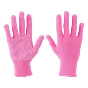 EXTOL 99719 Rukavice z polyesteru ružové s PVC terčíkmi na dlani, 7&quot;