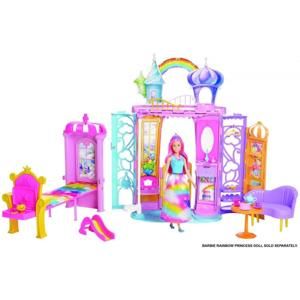 Mattel Barbie VYMAZAT - Barbie Dúhový zámok FTV98 652611 - Zámok