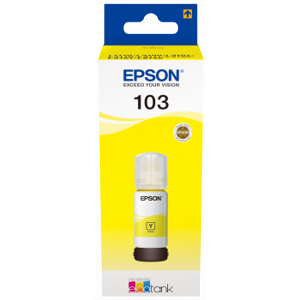 Epson 103 Yellow Ink Container 65ml L3xxx C13T00S44A