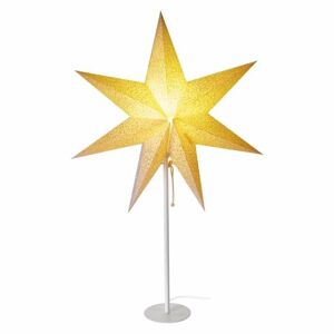 Emos LED hviezda papierová so stojanom, zlatá, 45cm, vnútorná DCAZ14 - Vianočná dekorácia