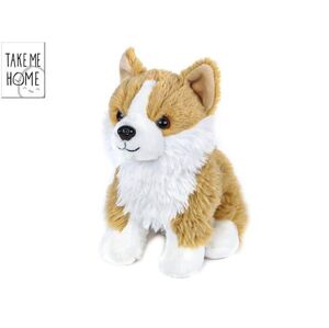MIKRO -  Take Me Home pes corgi plyšový 20cm sediaci 0m+ 660503 - plyšová hračka
