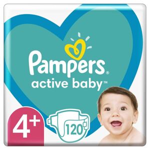 PAMPERS Active Baby Plienky jednorazové 4+ (10-15 kg) 120 ks - MEGA PACK 8001090951694