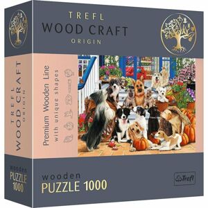 Trefl Trefl Drevené puzzle 1000 - Psie priateľstvo 20149