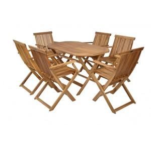 Hecht BASIC SET6 - Záhradný nábytok, set 6 stoličiek a stola