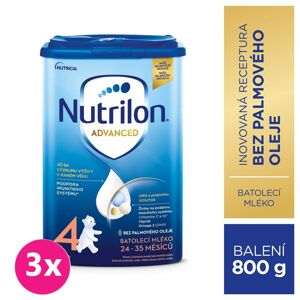 3x NUTRILON 4 Batoľacie mlieko 800 g, 24+ VP-F051393