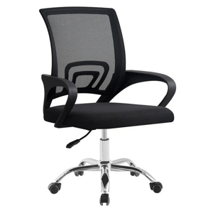 DEX 4 NEW CI 0000314023 - Kancelárska stolička, čierna/čierna/chrom
